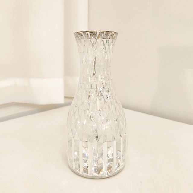 Forme de bouteille de lampe en cristal