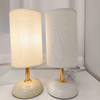 Lampe Céramique Tissu Jaune