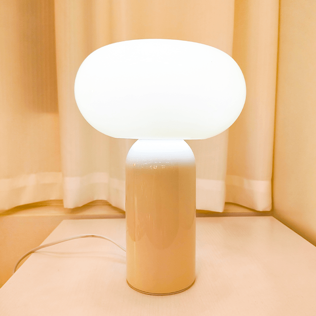 Modelage Champignon En Céramique Jaune Clair Et Blanc