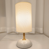 Lampe Céramique Tissu Blanc