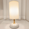 Lampe Céramique Tissu Blanc